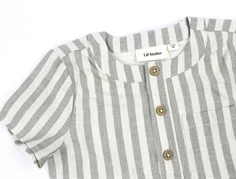 Lil Atelier turtledove stribet loose body skjorte